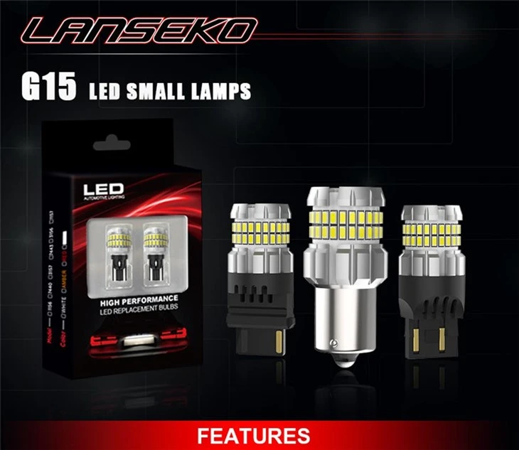 Canbus 550LM G15 48SMD T15 Car LED Bulb Back Up Light
