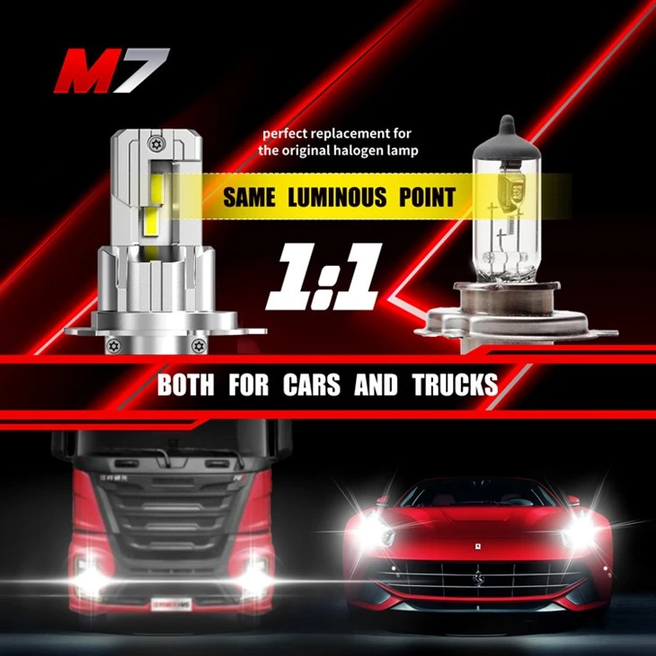 Mini Halogen Size Fanless H4 Car LED Fog Light best